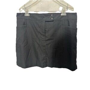 Izod Golf Size 16 Skort Black Shorts With Skirt Over